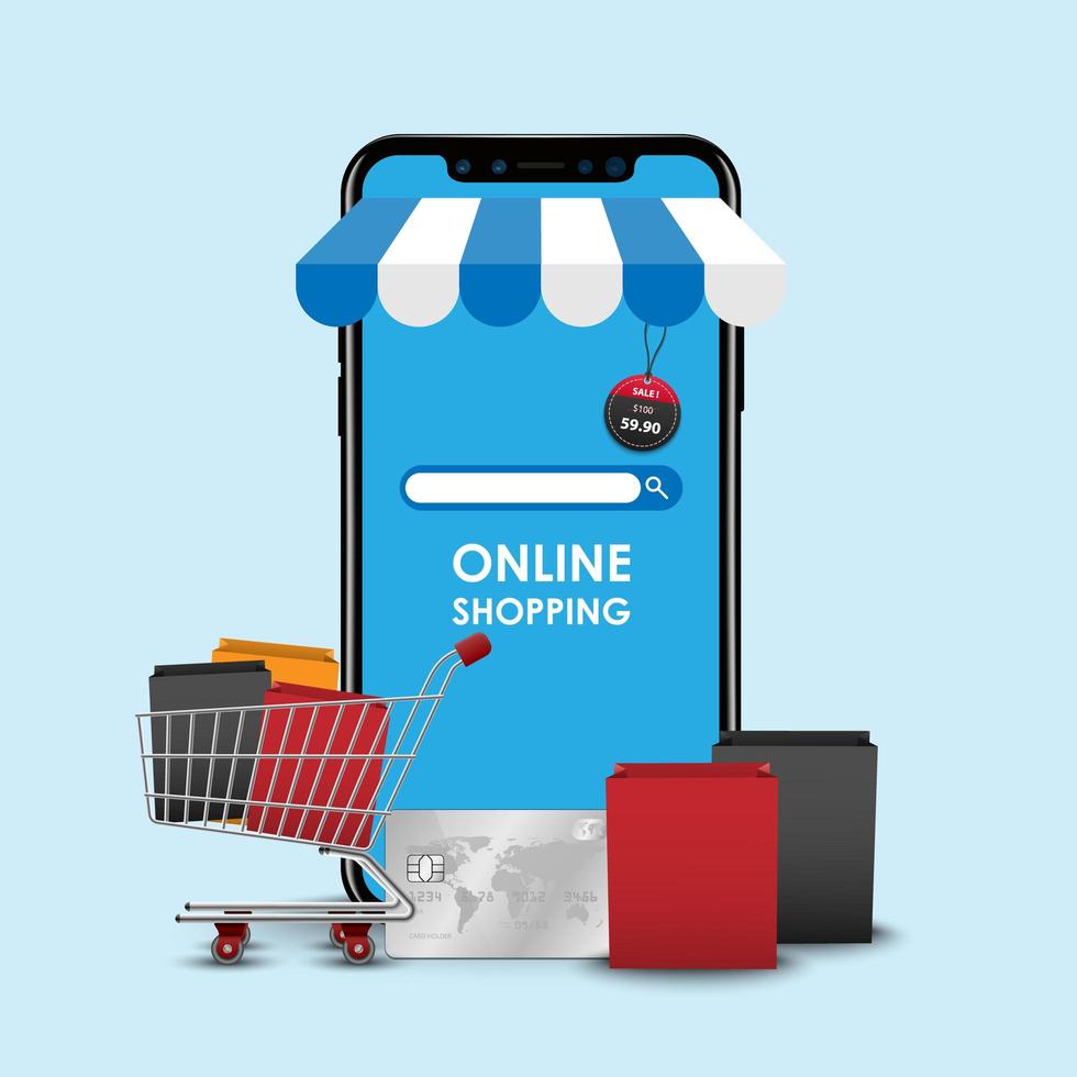 Online Shopping Concept